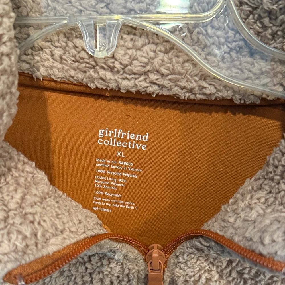 Girlfriend Collective Tan Puffer Jacket - Picture 2 of 5